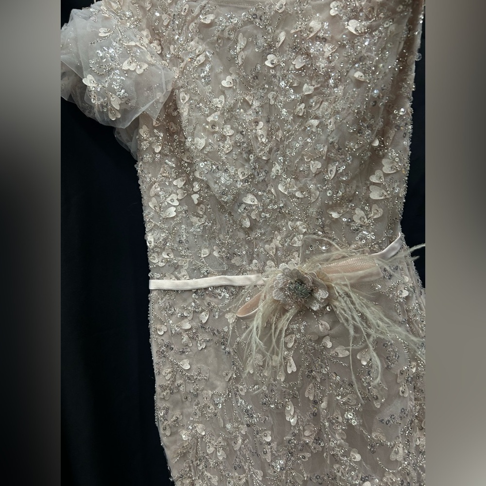MAC DUGGAL 20417 NWT Embellished One Shoulder Cap Sleeve Gown - Picture 6 of 8